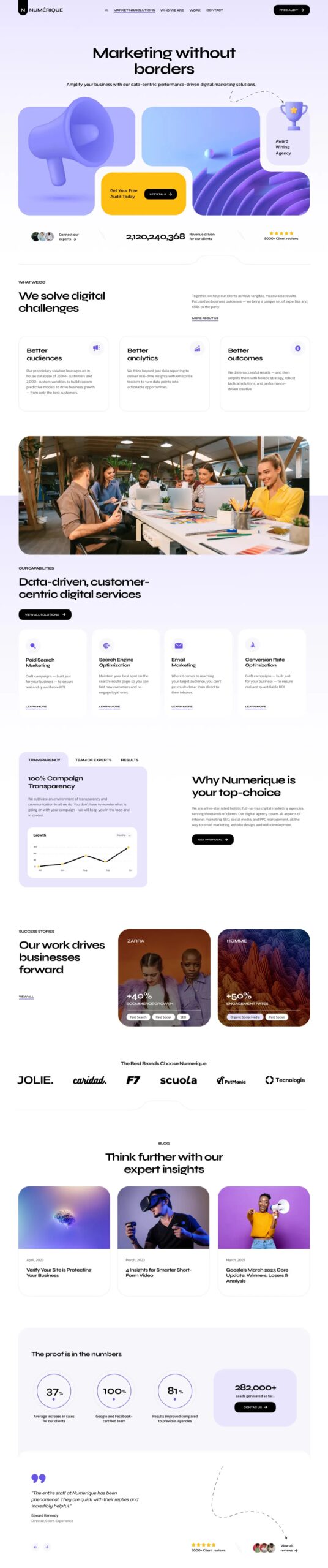 website home page screenshot