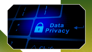 Digital lock symbol representing personal data security risks