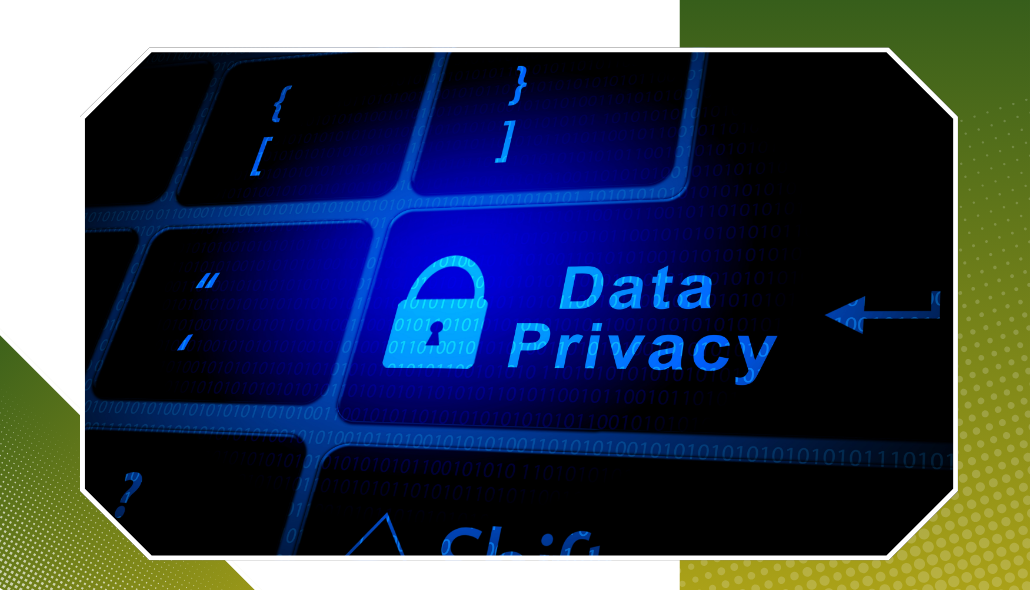 Digital lock symbol representing personal data security risks